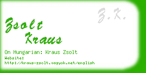 zsolt kraus business card